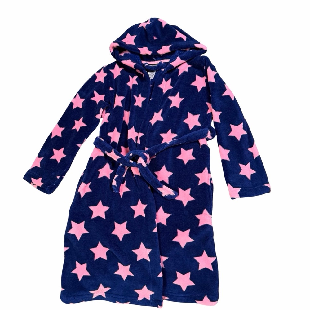 Joe Boxer Kids Robe Blue with Pink Stars
With a belt  Incredibly soft
Size 7-8